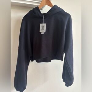 Savage X Fenty Black Cropped Hoodie